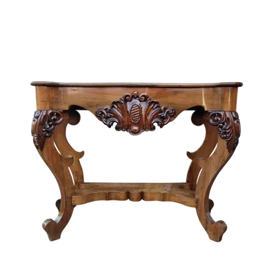 Walnut console table from the 1800s Tuscany Charles X