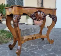 Consolle in noce dell’800 Toscana Carlo X