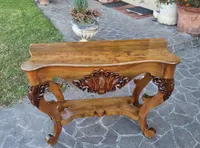 Consolle in noce dell’800 Toscana Carlo X