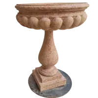 Coppia di acquasantiere del 900 in marmo rosa di Verona