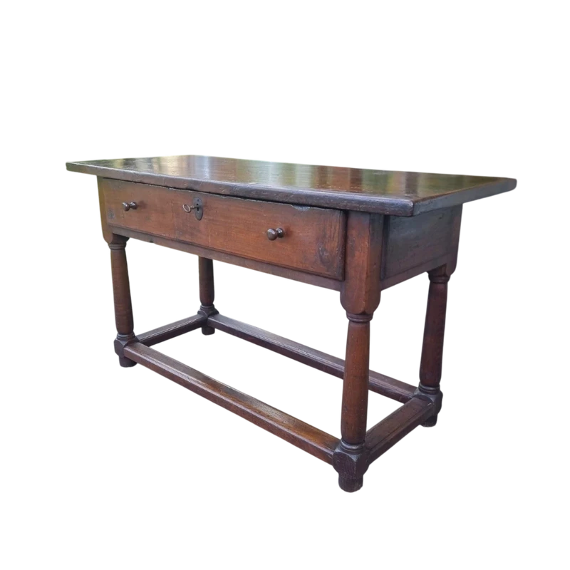 Tavolo fratino in quercia toscano del 600