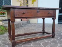 Tavolo fratino in quercia toscano del 600