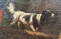 Olio su tela fine 600 Fuga d’Egitto di Philipp Peter Roos 1657-1706