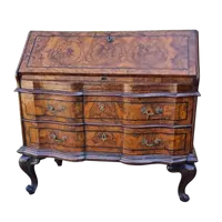 Rabat de Venise Louis XV du XVIIIe siècle à racine de noyer : un chef-d'œuvre d'élégance