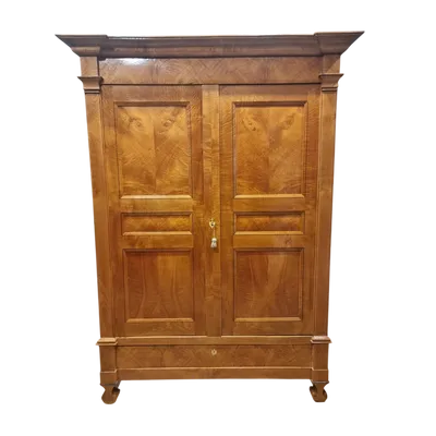 Biedermeier 1820s ash-root cabinet.