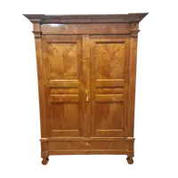 Biedermeier 1820s ash-root cabinet.