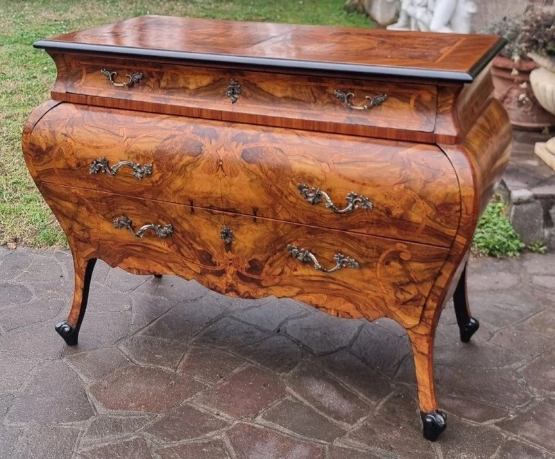 Cassettone Lombardo Fine '800 in Stile Luigi XV