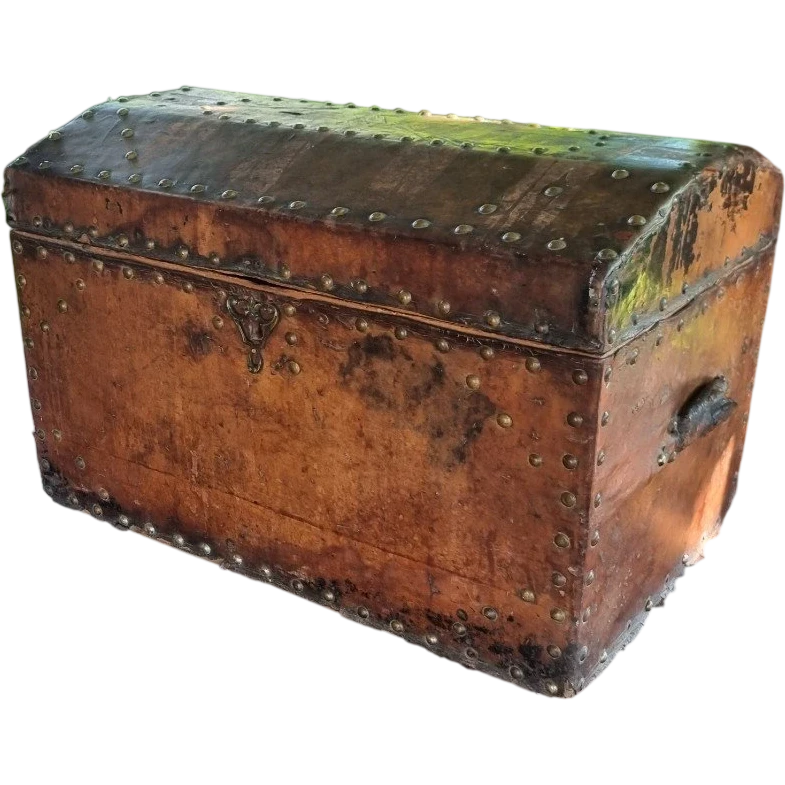 Bauletto da Carrozza del 600 in pelle con borchie