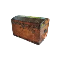 Mallette en cuir clouté du 17e siècle