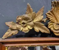 (1) Cadre de miroir Louis XVI du 18e siècle avec meneau vénitien doré