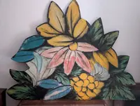 Floral decorative panel - Liguria, 20th century - Atmosfera Luzzati