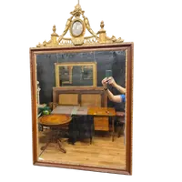 "(3)Cornice Specchiera del 700 Luigi XVI con Cimasa Dorata Venezia"