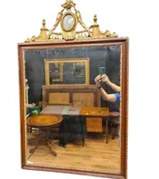 "(3)Cornice Specchiera del 700 Luigi XVI con Cimasa Dorata Venezia"