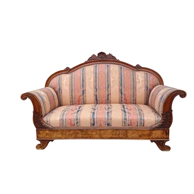 L'Eleganza Senza Tempo di un Divano Veneziano del 800 in Noce