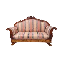 The Timeless Elegance of an 1800s Venetian Sofa in Walnut