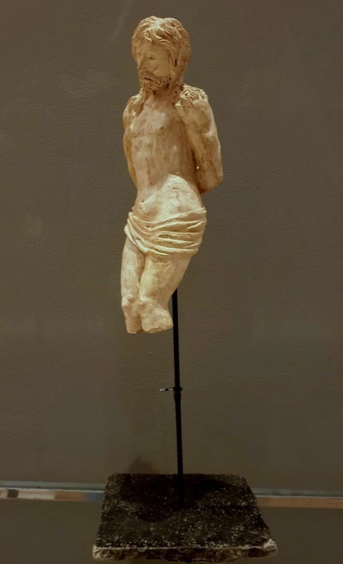 Bozzetto scultoreo del’800 in terracotta il Cristo alla colonna