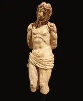 Bozzetto scultoreo del’800 in terracotta il Cristo alla colonna