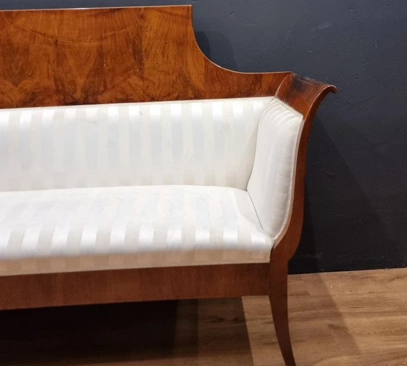 DIVANO BIEDERMEIER IMPERIALE  IN NOCE DEL1830 VIENNA