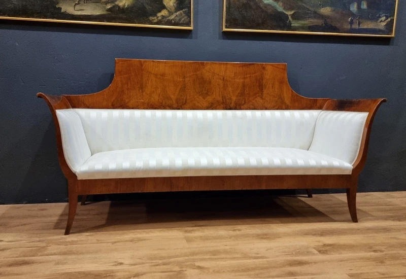 DIVANO BIEDERMEIER IMPERIALE  IN NOCE DEL1830 VIENNA