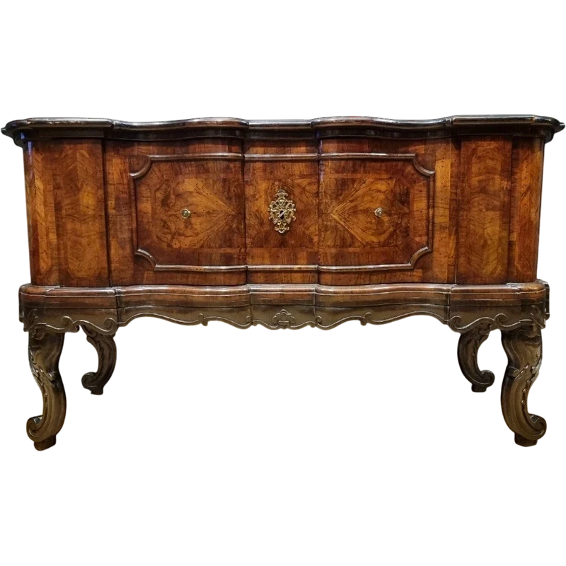 CREDENZA MOSSA LOMBARDA IN NOCE DEL 700