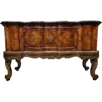 CREDENZA MOSSA LOMBARDA IN NOCE DEL 700