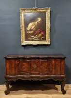CREDENZA MOSSA LOMBARDA IN NOCE DEL 700
