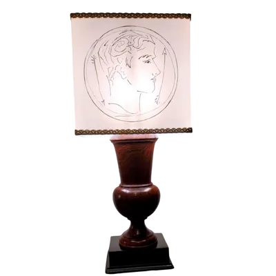 Lampe de table du 20e siècle provenant d'une sculpture en bois du 18e siècle