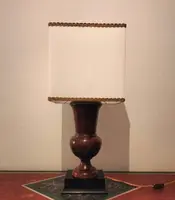 Lampada da tavolo del 900 da scultura lignea del 700