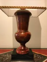 Lampada da tavolo del 900 da scultura lignea del 700