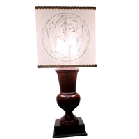 Lampada da tavolo del 900 da scultura lignea del 700