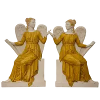 Coppia di angeli anni 60 in vetroresina dal teatro Galli Rimini