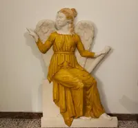 Coppia di angeli anni 60 in vetroresina dal teatro Galli Rimini