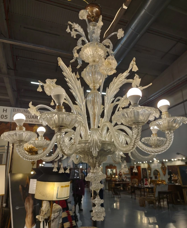Pair of impressive 1920 Murano chandeliers