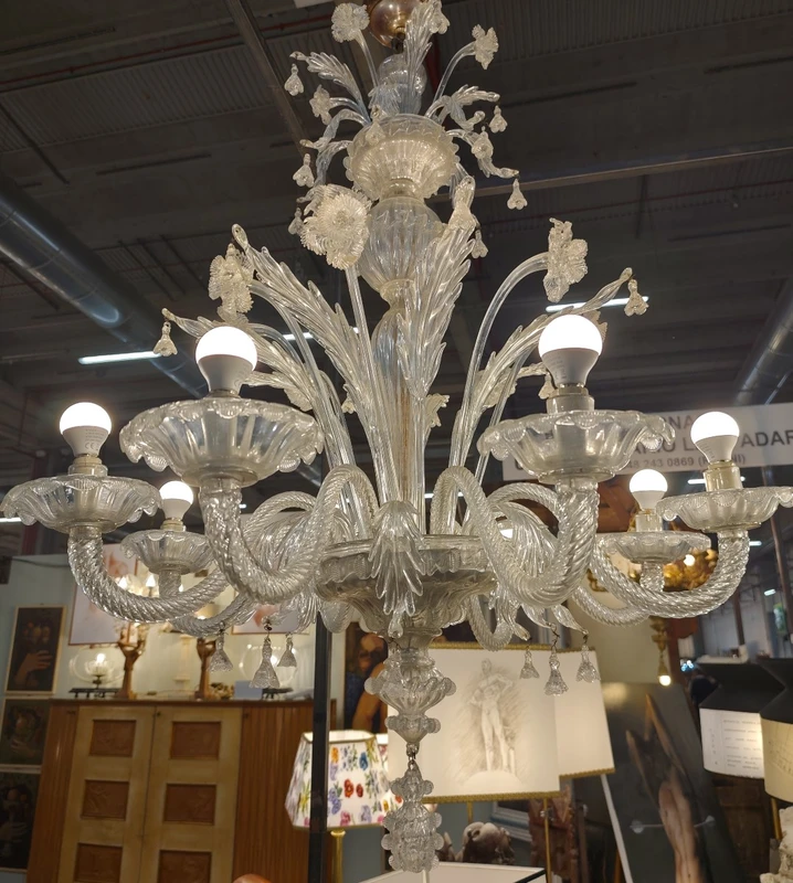 Pair of impressive 1920 Murano chandeliers