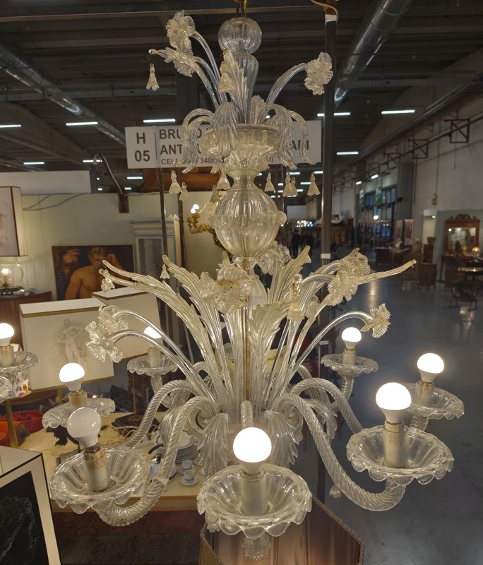 Pair of impressive 1920 Murano chandeliers