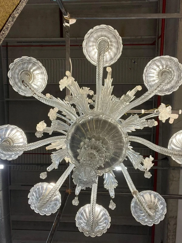 Pair of impressive 1920 Murano chandeliers