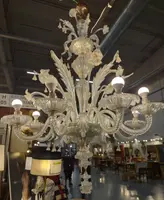 Pair of impressive 1920 Murano chandeliers