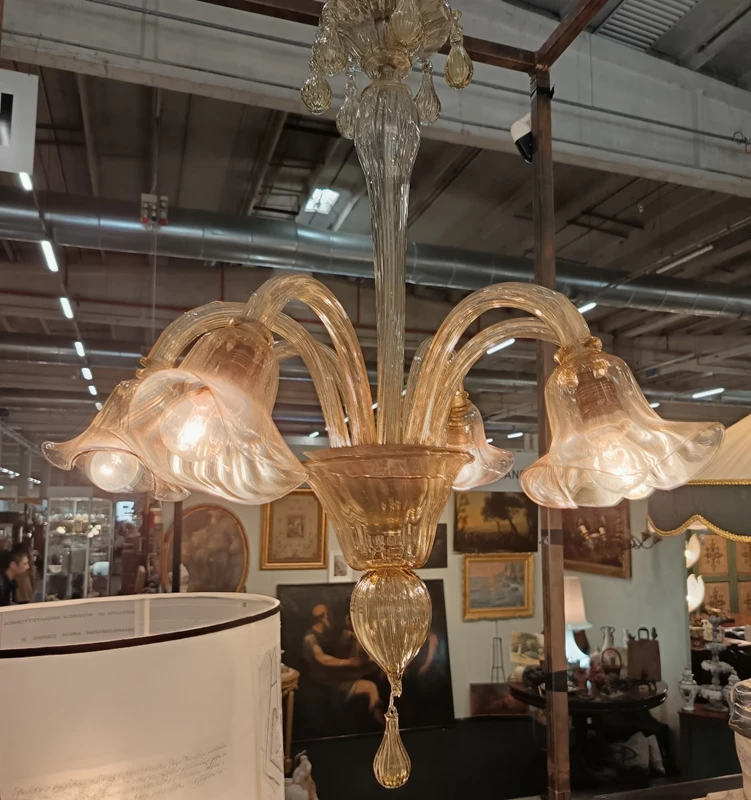 Paolo Venini 1938 Murano glass chandelier