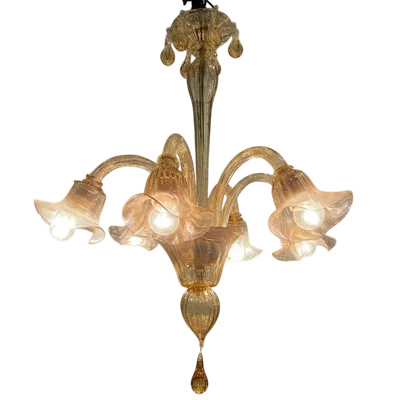 Lustre en verre de Murano Paolo Venini 1938