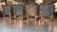 8 chairs leather seat 1930/40 Osvaldo Borsani