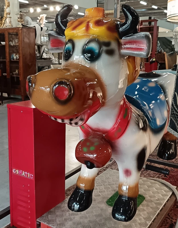 1980 mechanical merry-go-round electric the cow