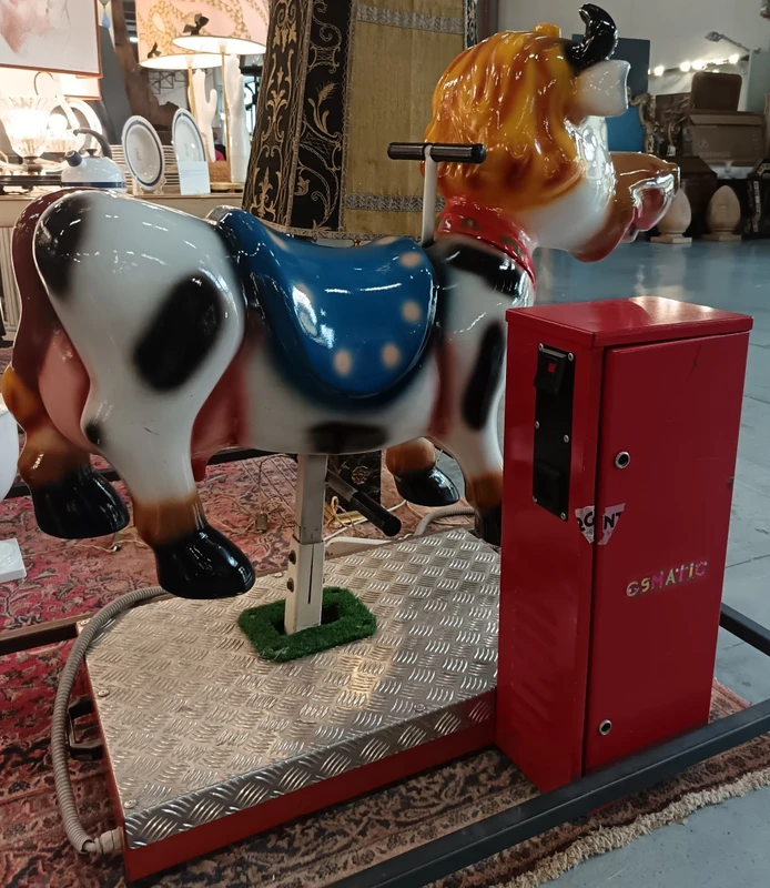 1980 mechanical merry-go-round electric the cow