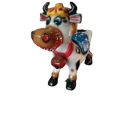 1980 carrousel mécanique vache électrique