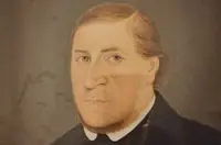 Oil on canvas from 1800 the Notary