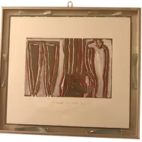 Tempera su carta datato 95 Angelo Borghese “Bere”