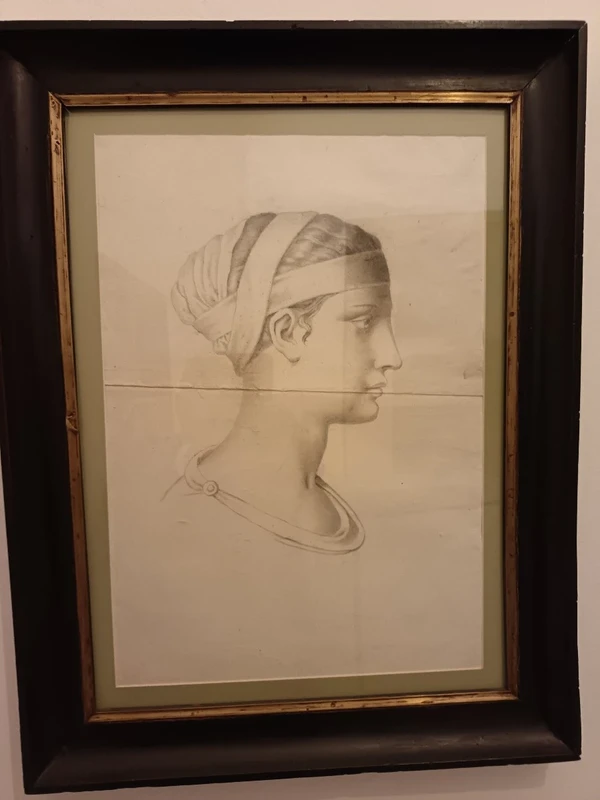 Coppia disegni a carboncino le donne 800 Francia