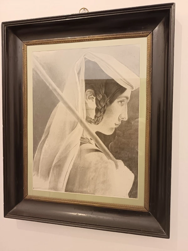 Coppia disegni a carboncino le donne 800 Francia