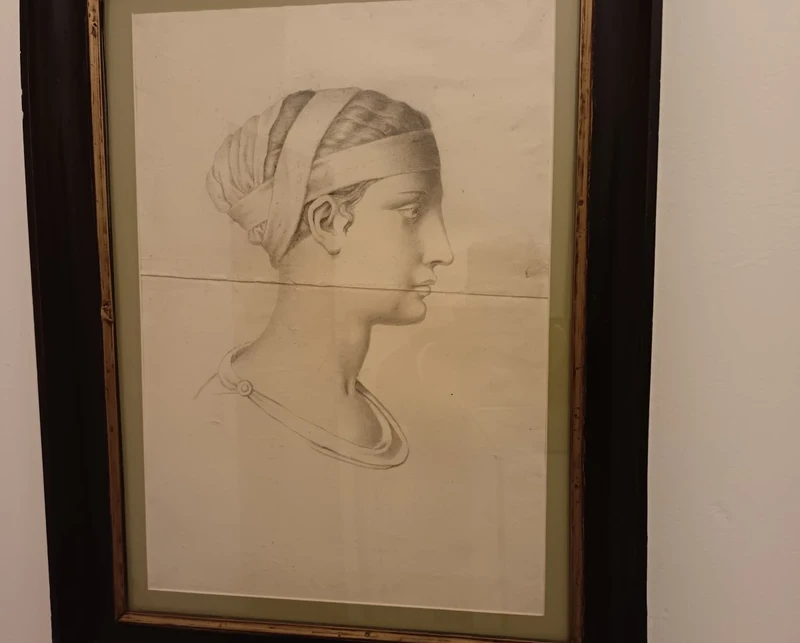 Coppia disegni a carboncino le donne 800 Francia