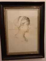 Coppia disegni a carboncino le donne 800 Francia