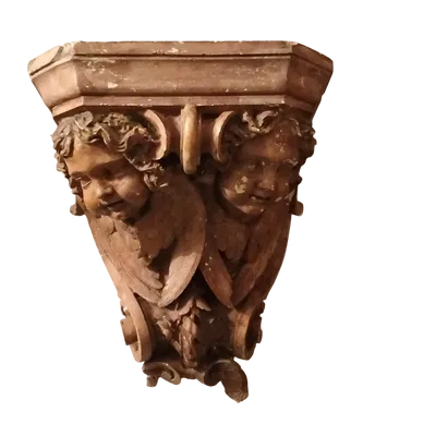 Capital with putti from 1800s Italy
